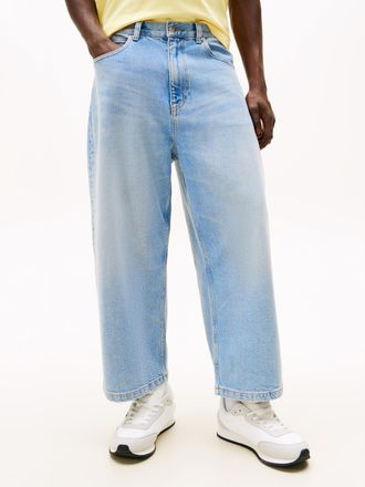 Tommy Jeans Weite Jeans TOMMY JEANS THEO BAGGY, Herren, Gr. 30, N-Gr, denim light, Denim/Jeans, Obermaterial: 81% Baumwolle, 18% Lyocell, 1% Elasthan, loose fit, 