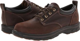 Skechers Segment Relaxed Fit Oxford Mens Shoes Brown : 7.5 D - Medium, Leather/Synthetic