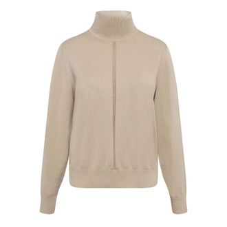 HUGO BOSS Dames-trui met col, normale pasvorm (Roest/Koper)