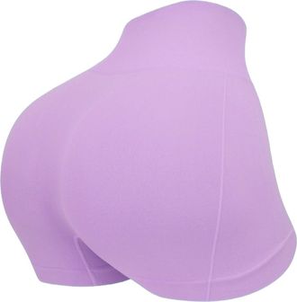 Generic Yoga Sports Shorts for Women High Waist Seamless Butt Lifting Booty Stretch Pants No See-Through Lightweight Soft Squat Proof Leggings Ladies Running 