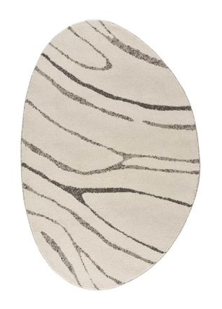 Atticgo Alfombra abstracta blanco 194x290 cm