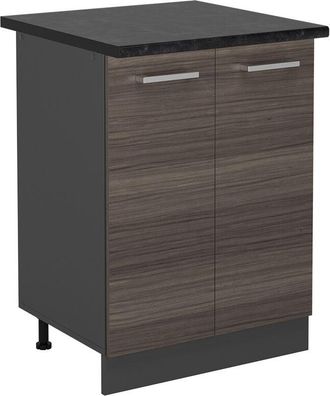 Vicco Mueble Bajo De Cocina R-line, Gris Noble, 60 Cm, Et Antracita, Vicco