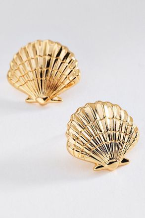 BaubleBar Marina Gold Seashell Earrings