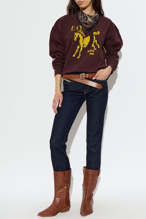 Etro Sweatshirt With Logo, Womens, Burgundy