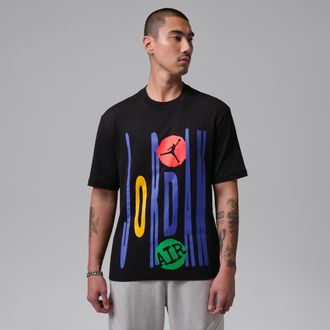 Nike Jordan Mens Jordan T-Shirt in Black | IQ5292-010