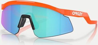 Oakley Hydra - Occhiali da sole a mascherina arancione fluo con lenti a specchio blu