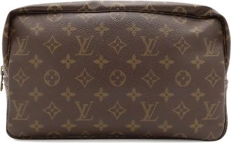 Louis Vuitton Brown Monogram Canvas Pvc Coated Canvas Clutch Bag Pouch (Pre-Owned)