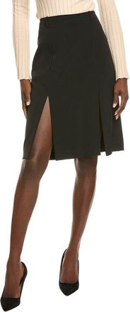 Kenneth Cole Luxe Twill Midi Skirt