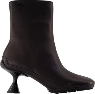 Camper Schoenen, Dames, Zwart, 39 EU, Leer, Rechts Links Enkellaarsjes