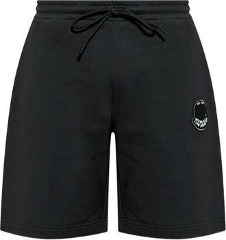 Moncler embroidered-logo track shorts - Black