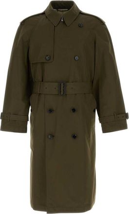 Burberry Olive Trench Coat