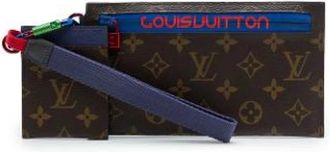 Louis Vuitton Tweedehands Canvas Louis Vuitton tassen - Dames - Vintage Clutch - Veelkleurig - ONE Size - Vintage