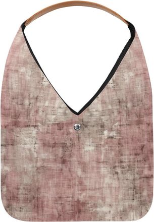 Generic Pink Vintage Mottled Pattern Reusable Lightweight Grocery Bags - Foldable Into Compact Pouch, Washable & Sturdy, Multipurpose for Shopping and Travel