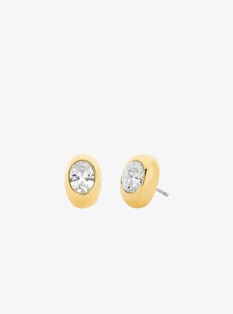 Michael Kors Oval Stone Stud Earrings