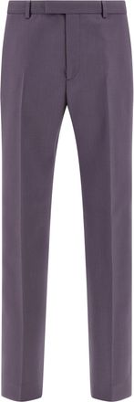 Gucci Tailored Trousers Pantaloni Viola-Uomo