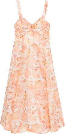 Zimmermann Rebellion Drape Midi Dress - Dames - Casual kleedjes - Veelkleurig - S - Kleedjes