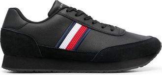 Tommy Hilfiger leather low-top sneakers - men - Calf Leather/Fabric/Rubber - 41 - Black