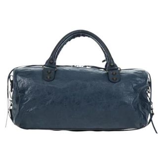 Balenciaga unisex, Pre-owned, Blauw, Maat: ONE Size Leer