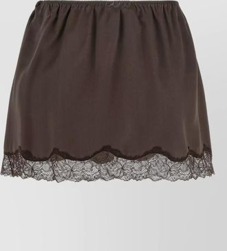 Magda Butrym number eleven short skirt lace trim