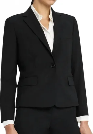 Theory 1 Button Slim Jacket In Black
