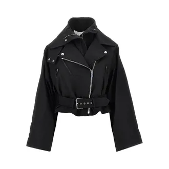 Alaia Cotton biker jacket Woman 36