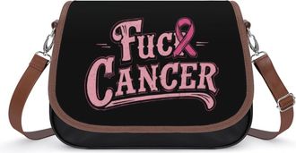 Generic Fuck1 Cancer Fashion Womens Crossbody Bags Novelty Handbag Shoulder Bag Purse