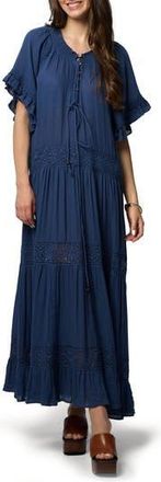 Saachi Knit Trim Maxi Dress in Navy at Nordstrom Rack