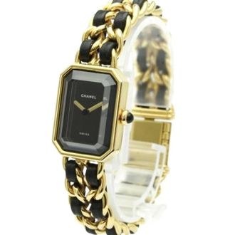Chanel Pre-owned Watches, female, Black, Size: ONE SIZE Pre-owned Premiere rock quartz watch