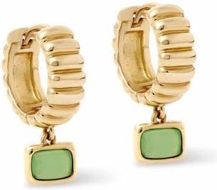 Astley Clarke Gold Aurora Ridge Green Chalcedony Drop Huggies at Nordstrom