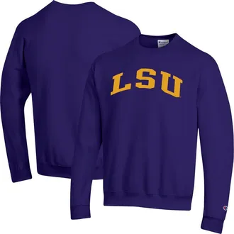 Champion Mens Champion Purple LSU Tigers Basic Arch Fleece Pullover Sweatshirt at Nordstrom, Size X-Large