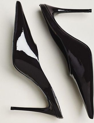 Black Suede Studio Fallon 100 Pumps