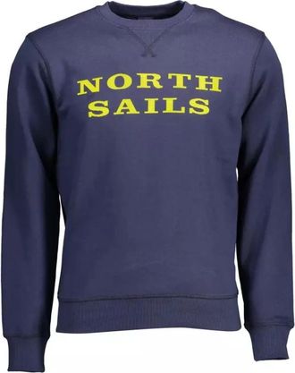 North Sails Heren, Sweatshirts & Hoodies, Blauw, Maat: XL Katoen