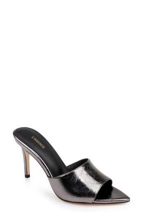 L'agence Lolita VII Slide Sandal in Gunmetal Leather at Nordstrom Rack, Size 10