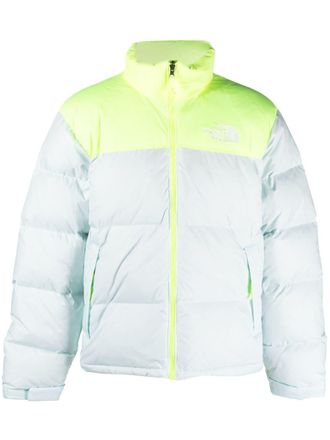 The North Face Donsjack met logoprint - Blauw