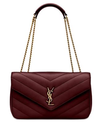 Saint Laurent Loulou medium shoulder bag - women - Lambskin/Brass - One Size - Red
