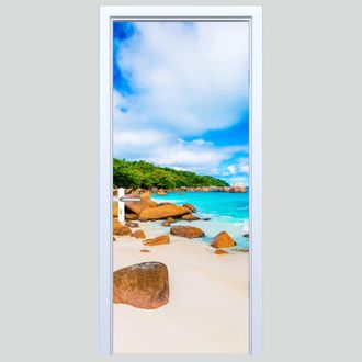 OEM Adhesivo De Tela Para Puerta Paradise Beach 076pd