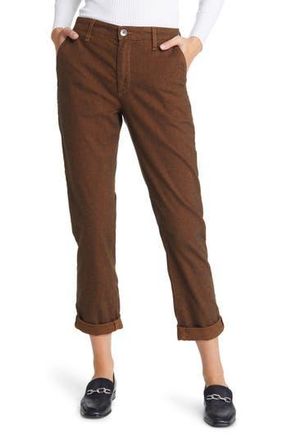 AG - Adriano Goldschmied Caden Straight Leg Pants in Rich Amber Oak at Nordstrom Rack, Size 23