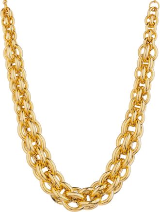 Federica Tosi Gold Christy 18k Gold Plated Bronze Metal Necklace