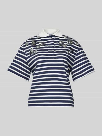 Rich & Royal T-Shirt mit Polokragen in Marine, Gr&ouml;&szlig;e XL