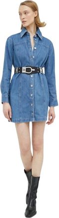 Levi's Maxi Jurk - Dames - Shirt Kleedjes - Blauw - L - Katoen - Kleedjes