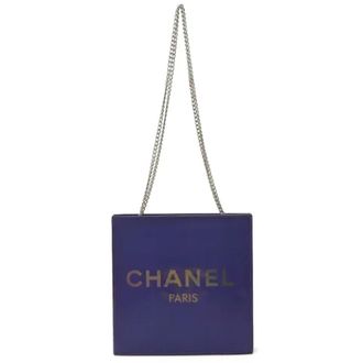 Chanel Pre-owned Shoulder Bags, female, Purple, Size: ONE SIZE Pre-owned Vintage Plastic Shoulder Bag