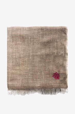 Pink Maharani Schal aus Kaschmir Double Weave