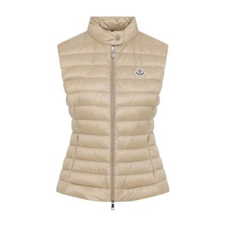 Moncler Vests, female, Beige, Size: M Igens Down Vest