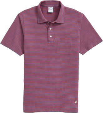 Brooks Brothers Polo a righe - Blu