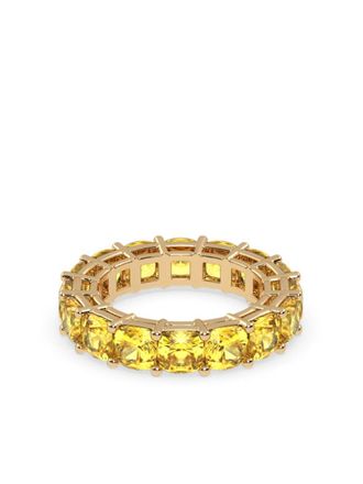 VEYNOU 18kt gerecycled geelgouden Helia ring met diamant