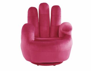 VENTE-UNIQUE.COM Sill&oacute;n cl&aacute;sico poli&eacute;ster fucsia