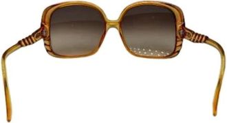 Dior Pre-owned Accessories, female, Yellow, Size: ONE SIZE Pre-owned Vintage Sunglasses