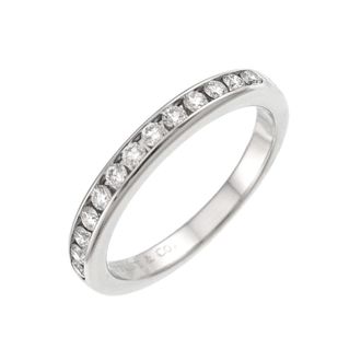 Tiffany & Co. Silver Platinum 950 Band Ring (Pre-Owned)
