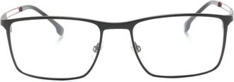 Carrera rectangle-frame glasses - men - Metal - 55 - Black