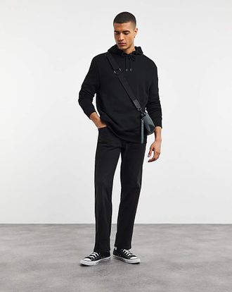 Jacamo Loose Fit Stretch Jean Black Wash